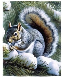 Manta de Ardilla Rstick Manta de Felpa Suave y Esponjosa