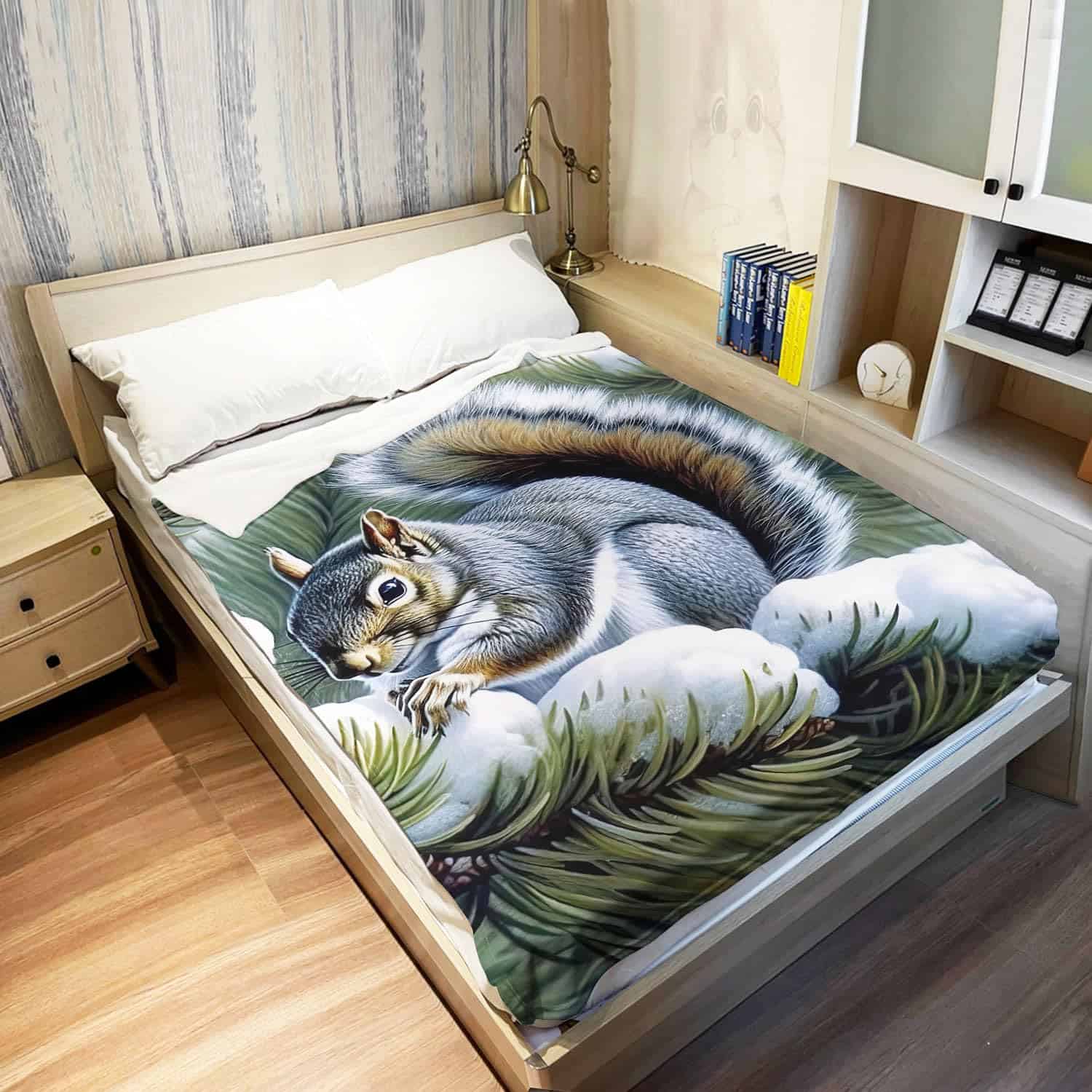 Manta de Ardilla Rstick Manta de Felpa Suave y Esponjosa - Imagen 4