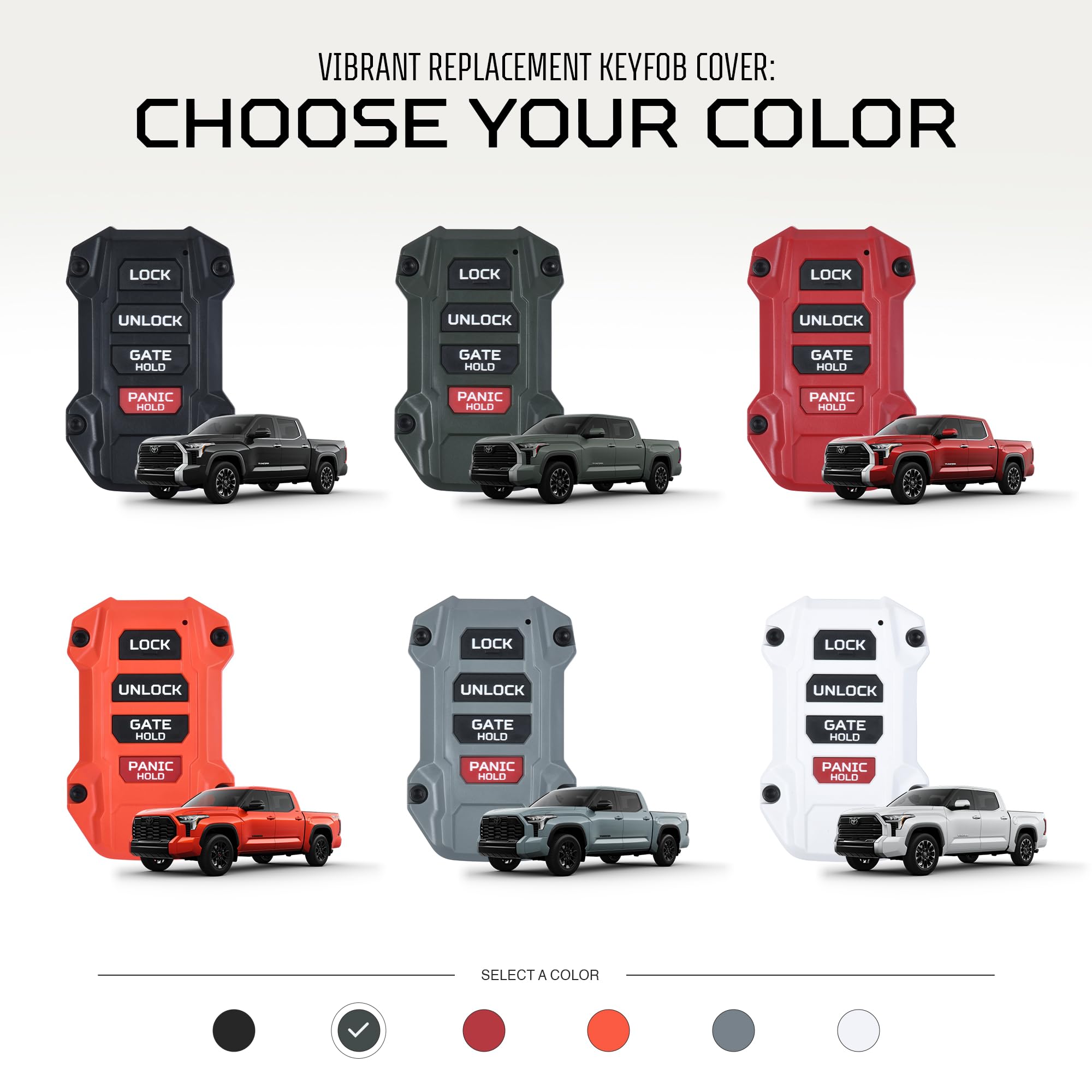 AJT DESIGN Llavero de Repuesto Compatible con -Verde Militar - Imagen 6