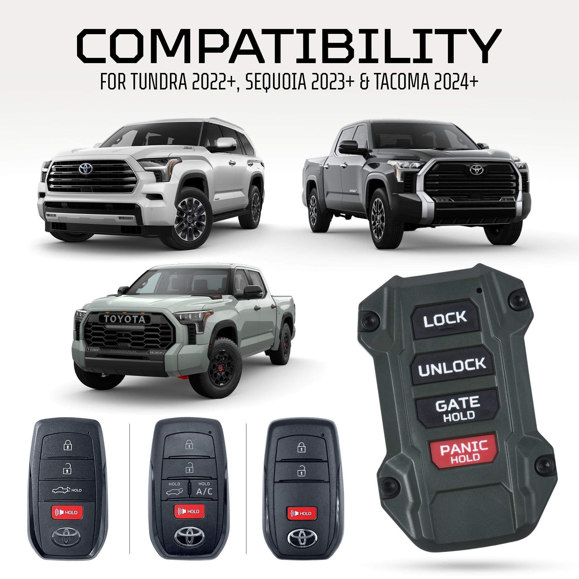 AJT DESIGN Llavero de Repuesto Compatible con -Verde Militar - Imagen 3