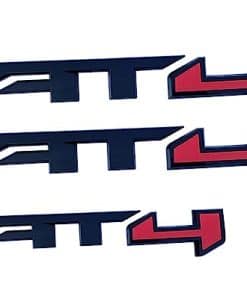 Juego de 3 Emblemas de Letras AT4 3D para Puertas Laterales