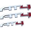 3Pcs Insignia de letras AT4 3D Emblema lateral de la puerta
