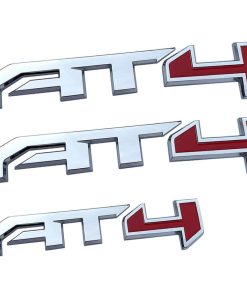 3Pcs Insignia de letras AT4 3D Emblema lateral de la puerta