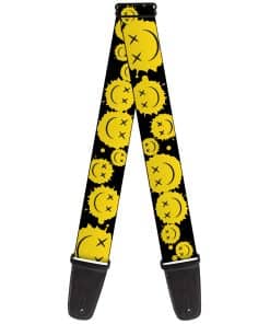 Correa para guitarra Buckle-Down, diseño de cara sonriente
