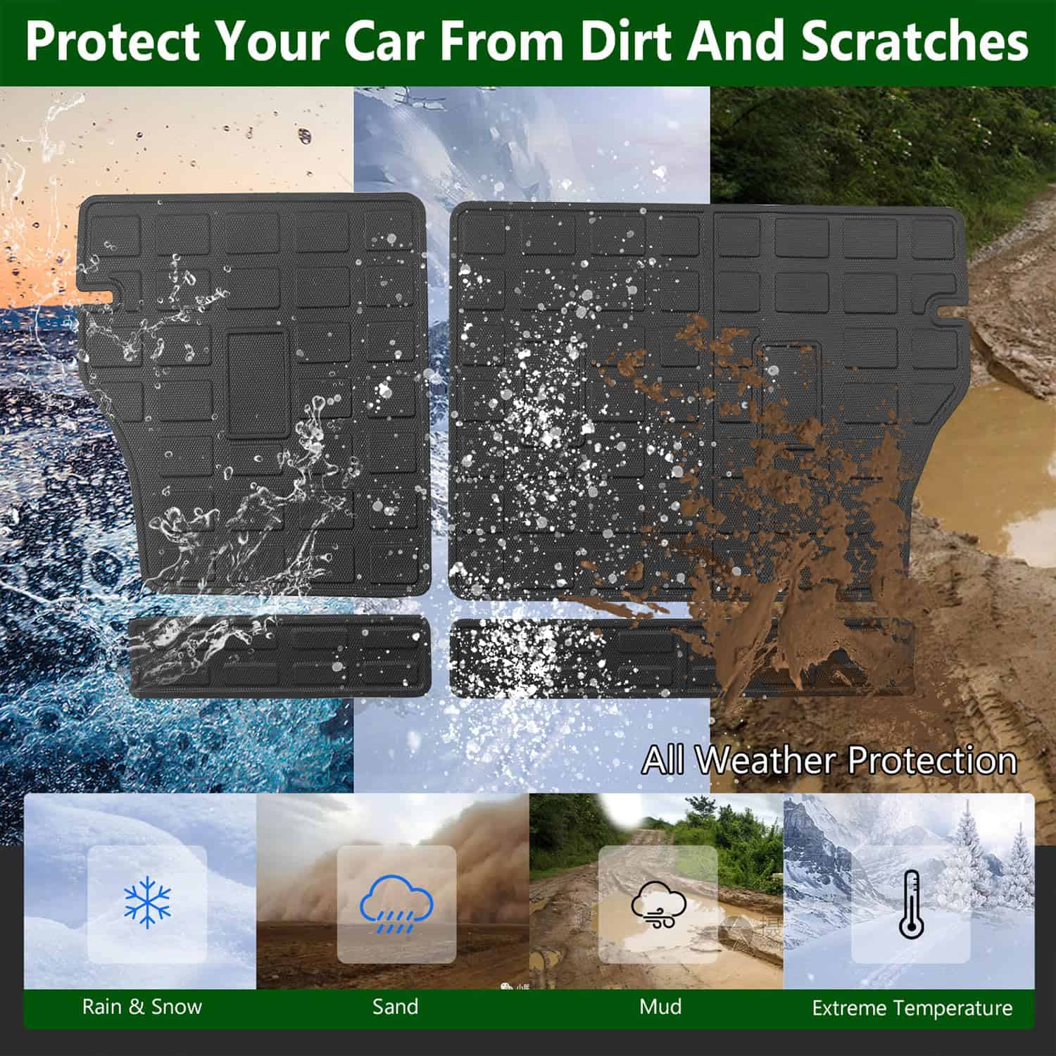 xipoqix Tapete Trasero Protector de Asiento Compatible con - Imagen 7