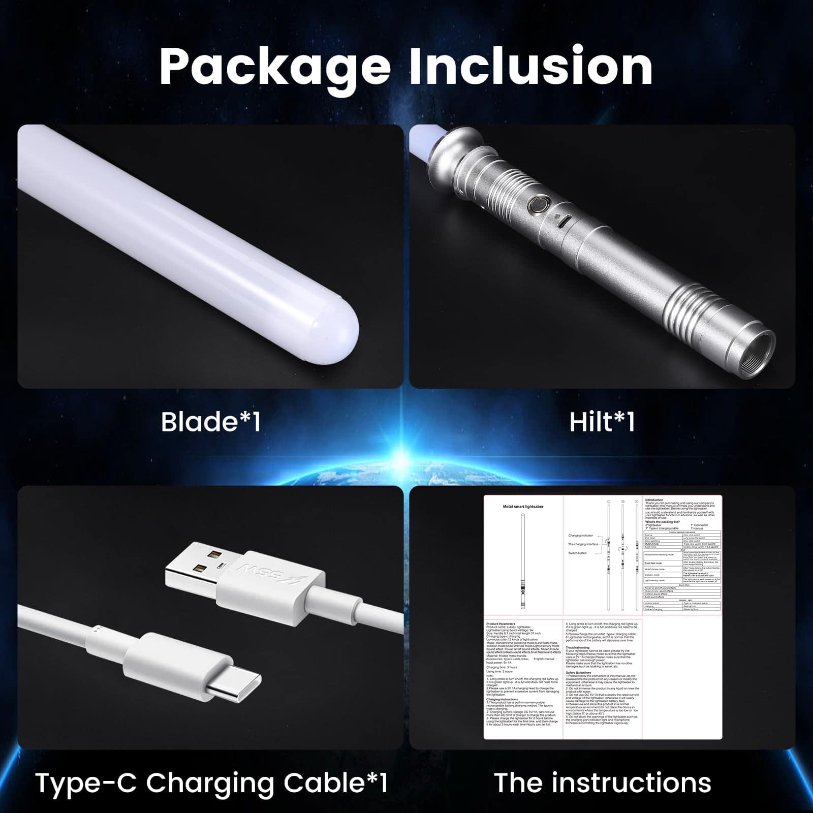 Pskikkp Lightsaber Metal Hilt 12 Colores, Juguetes para - Imagen 6