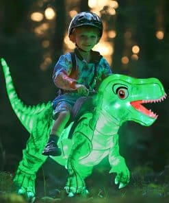 Disfraz Infantil Inflable para Niños, Jinete de Dinosaurio,