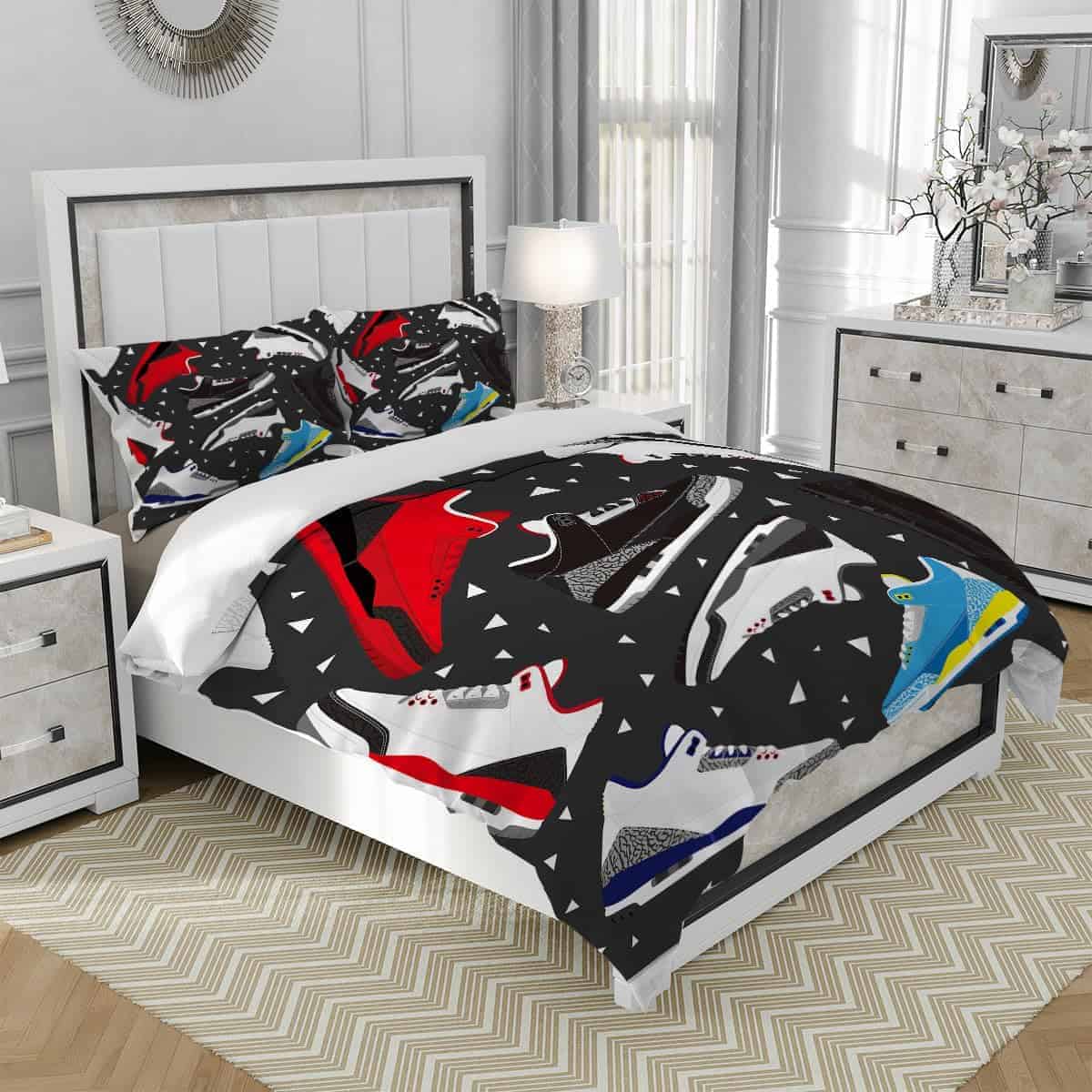 Juego de funda nórdica de zapatillas de baloncesto tamaño - Imagen 4