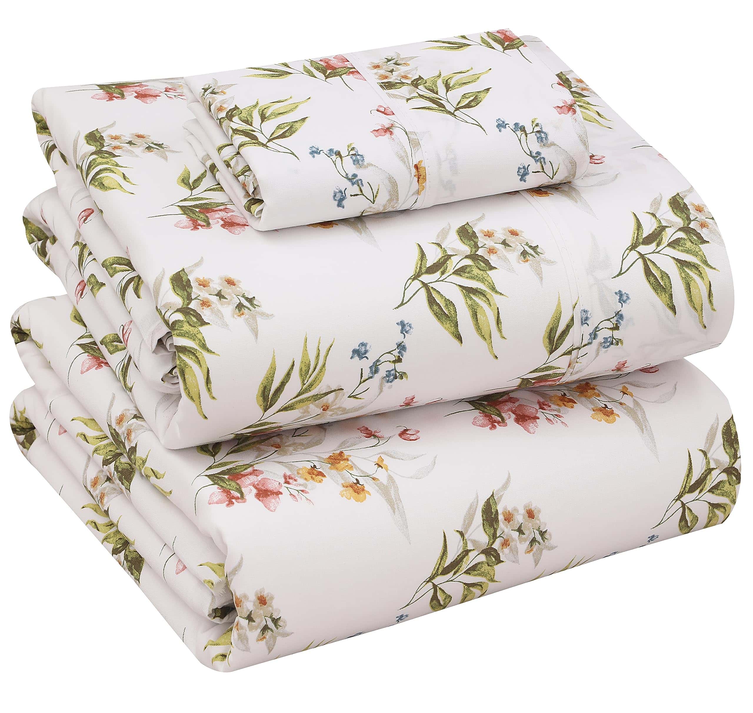 Juego de sábanas RUVANTI 100% algodón para cama -Alegría Flo