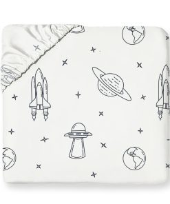 Juego de sábana ajustable completo MakeMake Organics de