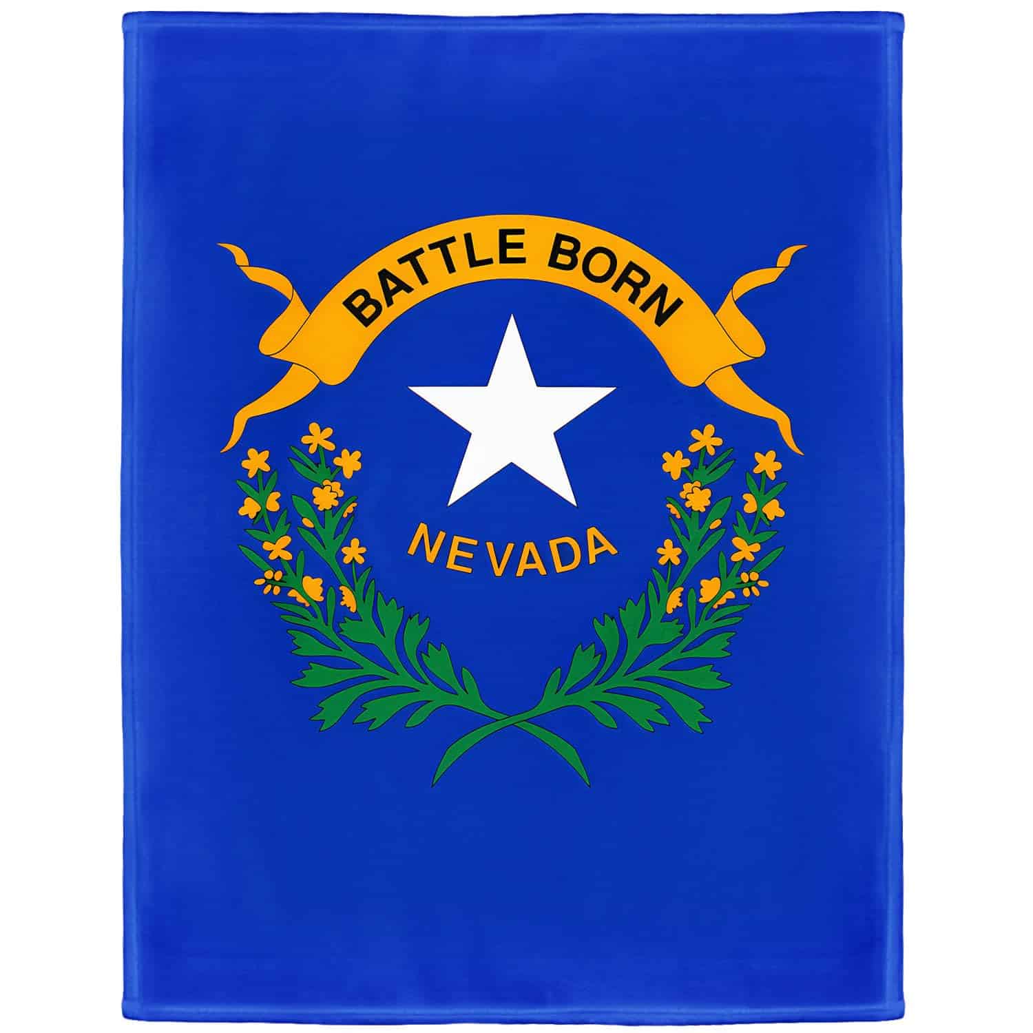 Manta de Bandera de Nevada de Estados Unidos de América