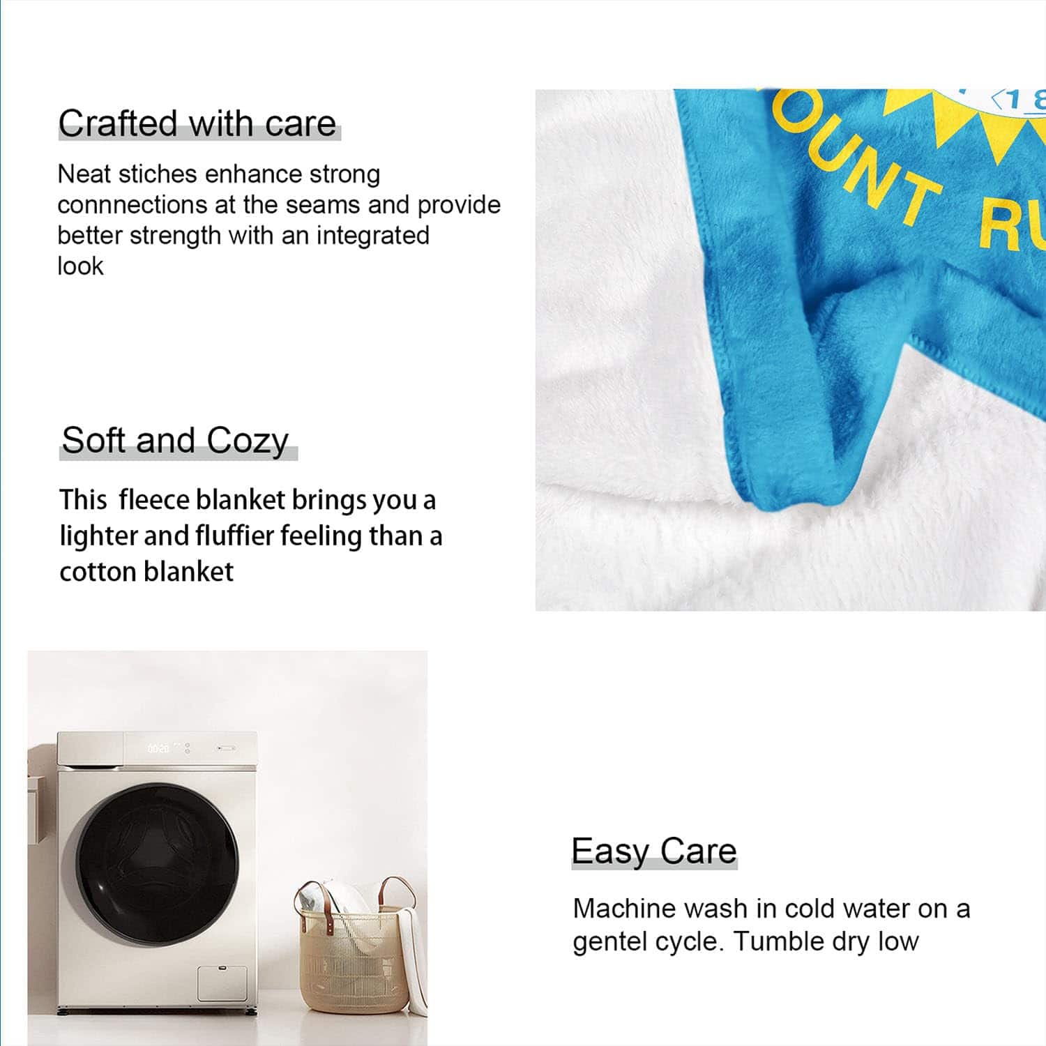 Manta de banderas de EE. UU. de USA, suave y acogedora, de - Imagen 8