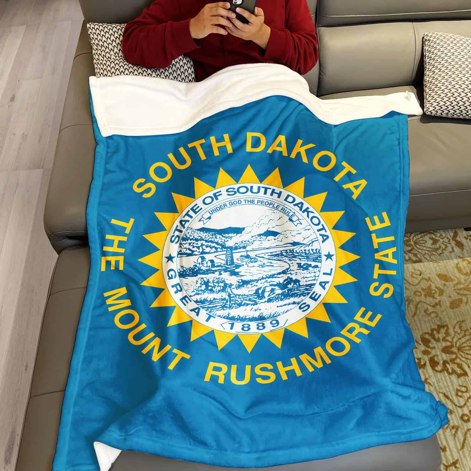 Manta de banderas de EE. UU. de USA, suave y acogedora, de - Imagen 5