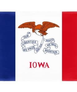 Manta de Bandera de Iowa de EEUU KLRIGR USA Suave y