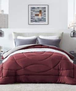 Edredón Comforter Reversible de Tamaño Completo,