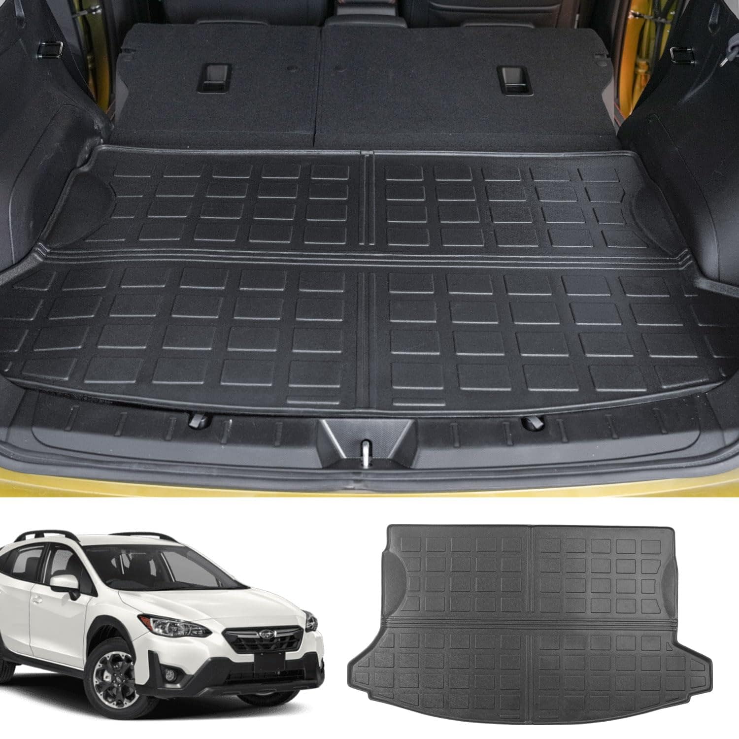 Tapete de maletero powoq compatible con Subaru Crosstrek/XV