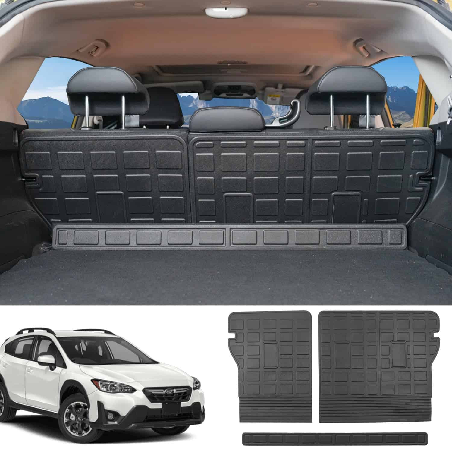 Tapetes de respaldo trasero Powoq compatibles con Subaru