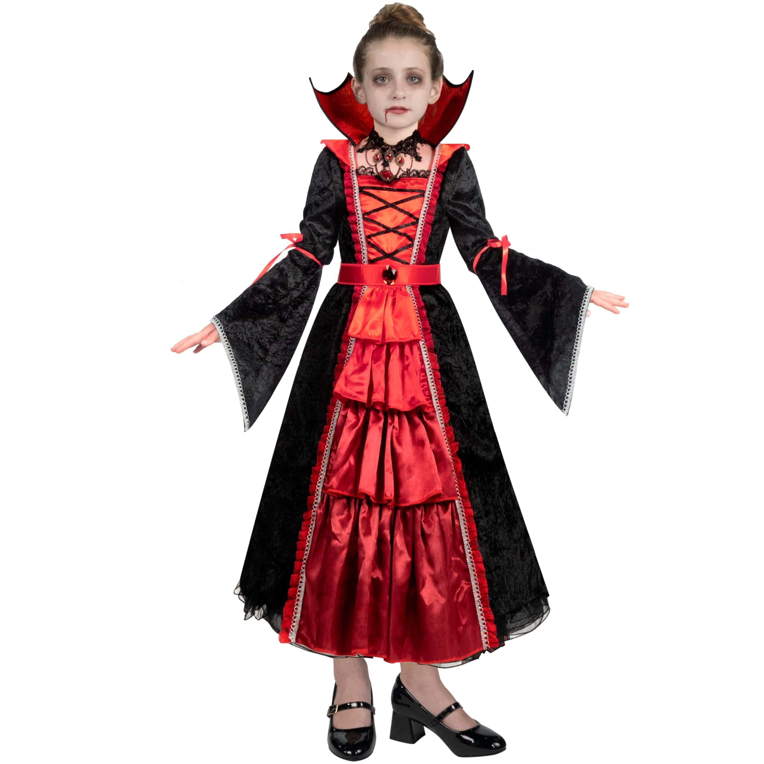 Disfraz de Vampira para Niñas, Disfraz de Halloween para - Imagen 4