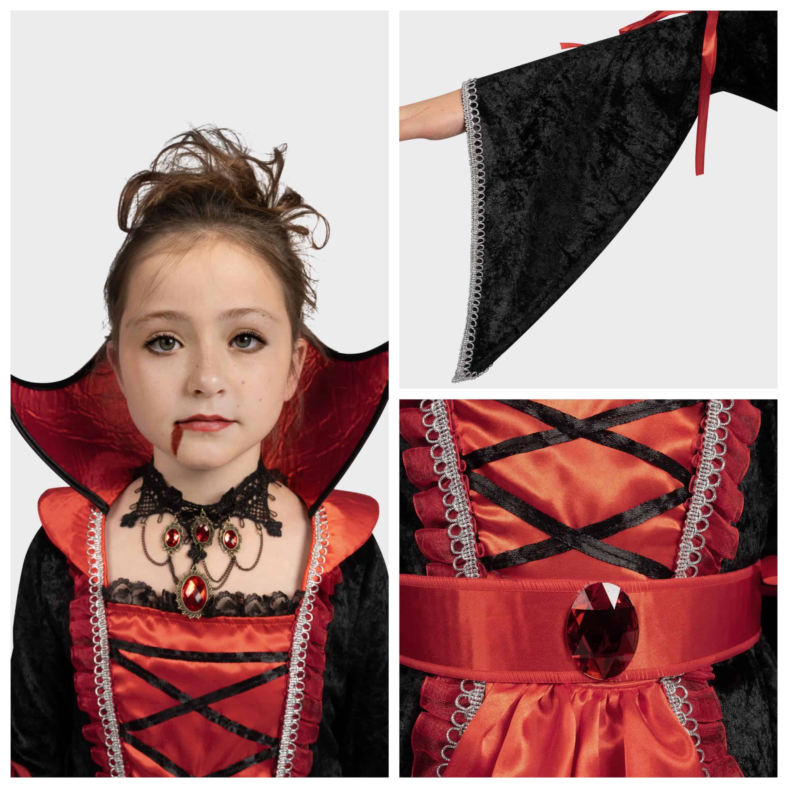 Disfraz de Vampira para Niñas, Disfraz de Halloween para - Imagen 5