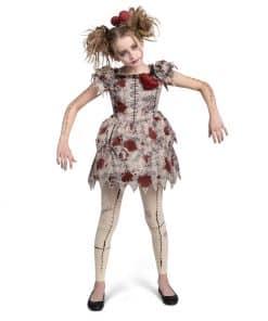 Disfraz de muñeca vudú para niñas de Halloween de