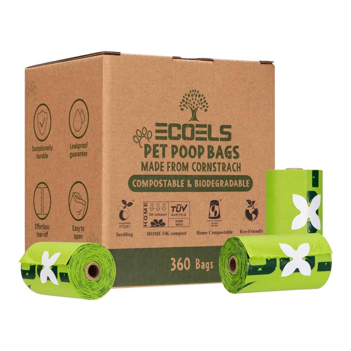 ECOELS 360 Bolsas para excremento de perro 100%