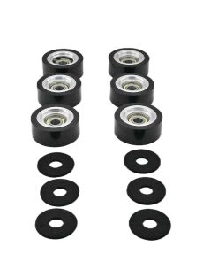 Delixike (Paquete de 6) Rodamiento de Soporte Negro