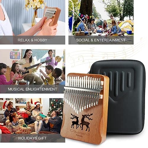 Kalimba Khsp5d, Piano de Pulgar de 17 Teclas, Mbira - Imagen 7