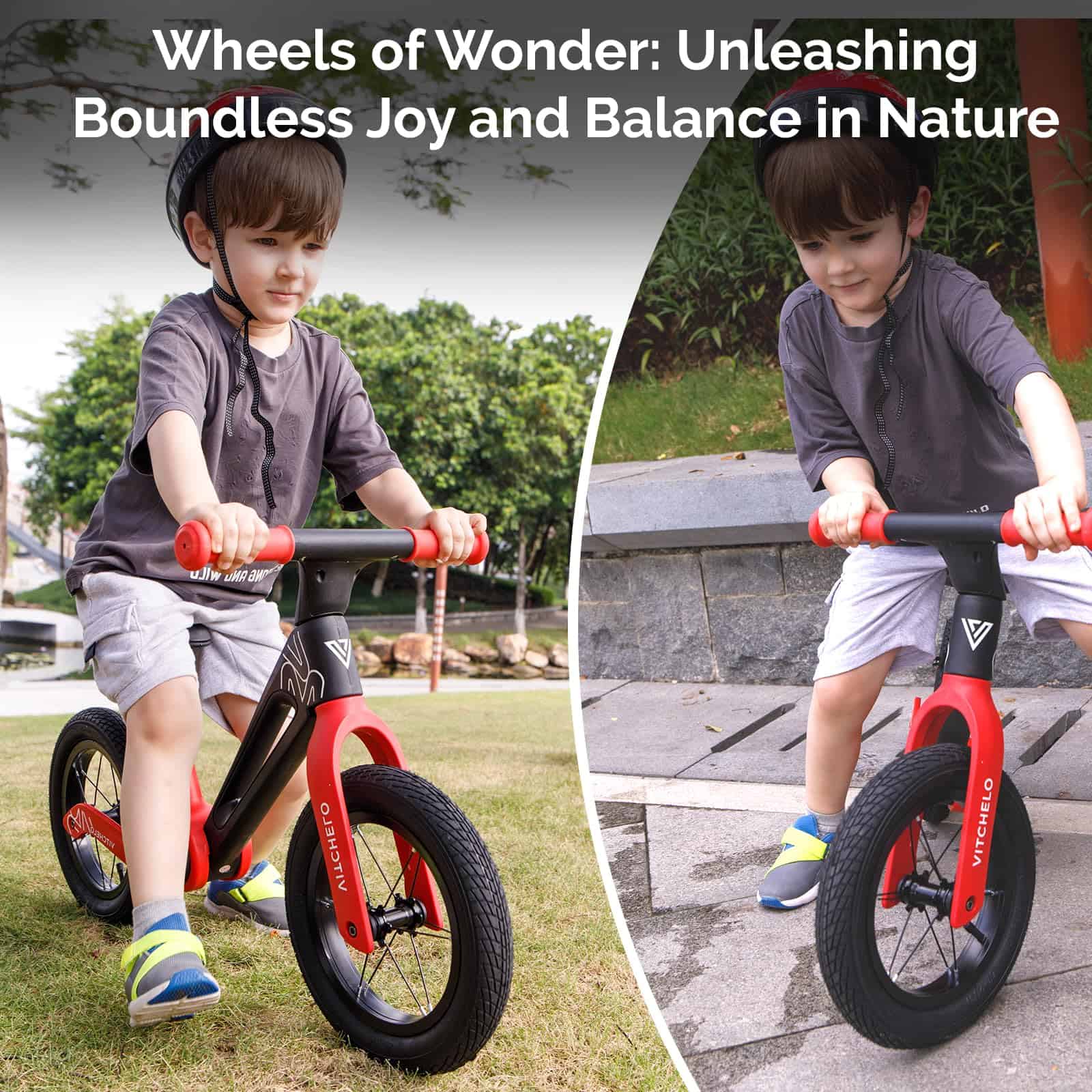 Bicicleta de Equilibrio para Niños Vitchelo 12", Bicicleta - Imagen 10