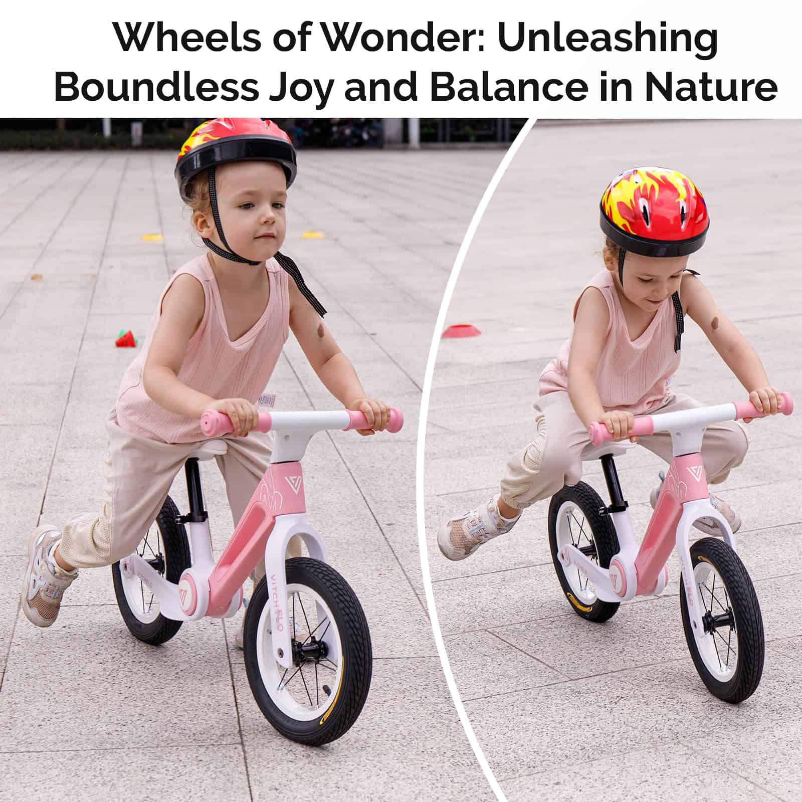 Bicicleta de Equilibrio plegable para niños Vitchelo de 12 - Imagen 10