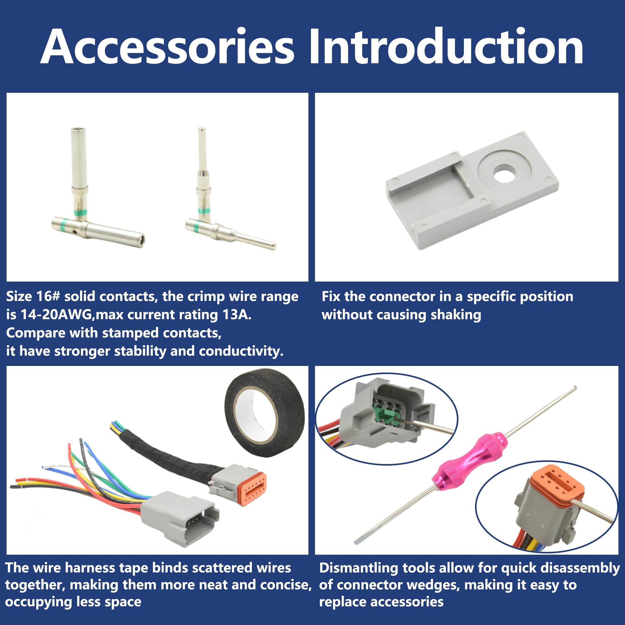 Kit de Conector Deutsch DT de 416 Piezas, 2 3 4 6 8 12 - Imagen 7