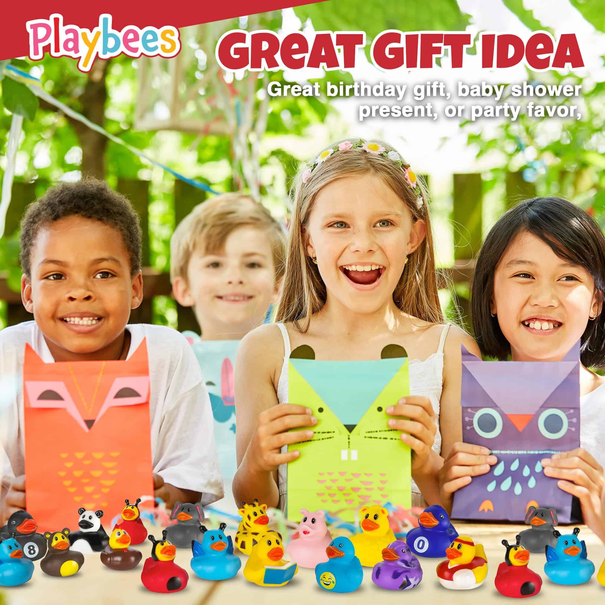 Pack de 100 Patitos de Hule Playbees en Varios Colores - - Imagen 6