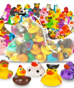 Pack de 100 Patitos de Hule Playbees en Varios Colores -