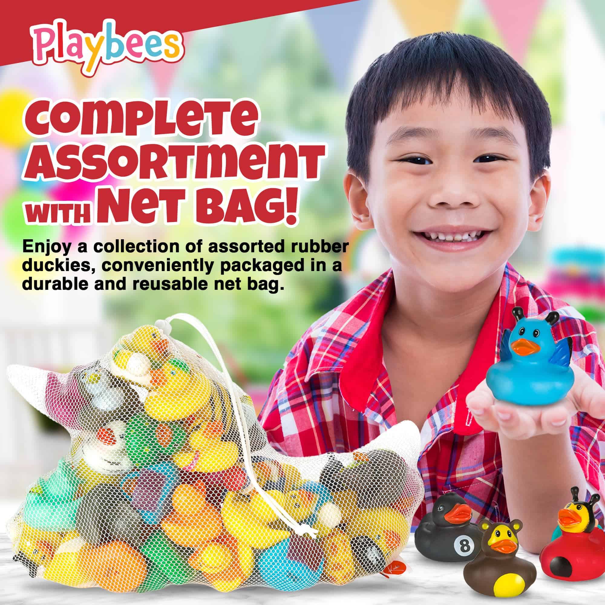 Pack de 100 Patitos de Hule Playbees en Varios Colores - - Imagen 8