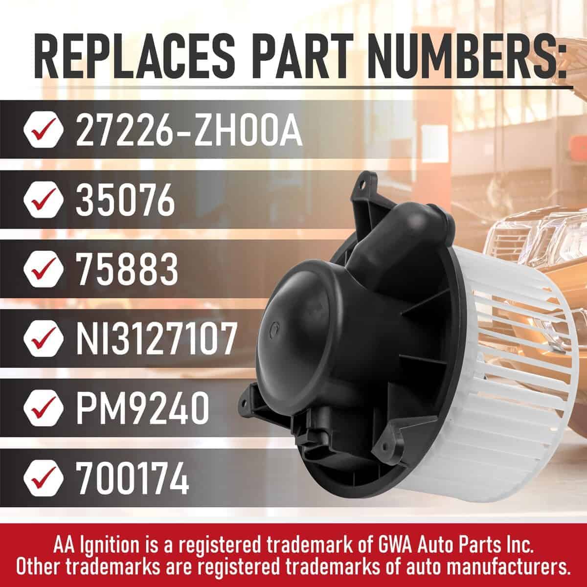 Reemplazo del Motor del Soplador HVAC por AA Ignition - - Imagen 4