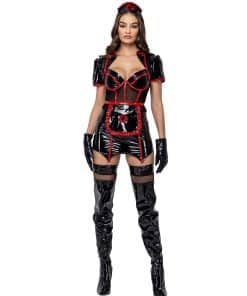 Conjunto de Disfraz de Enfermera Seductora de 4 Piezas -