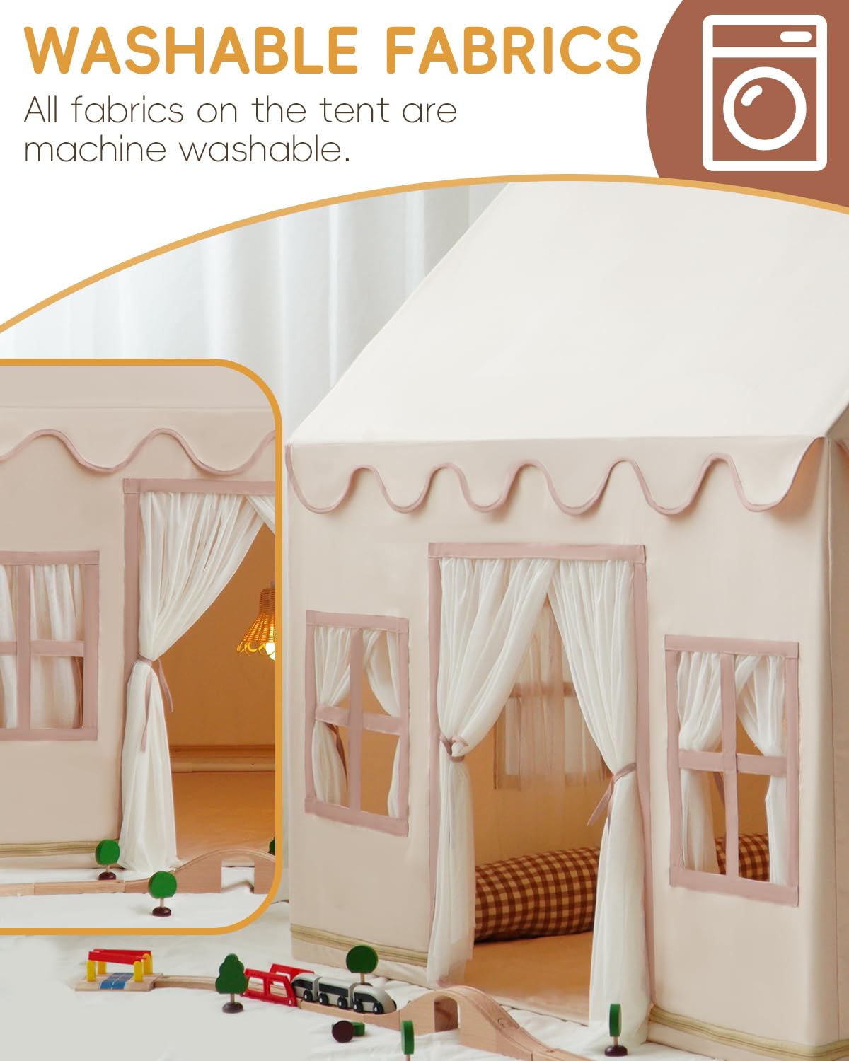 Casa de Juegos Grande para Niños con Alfombra Básica con - Imagen 7