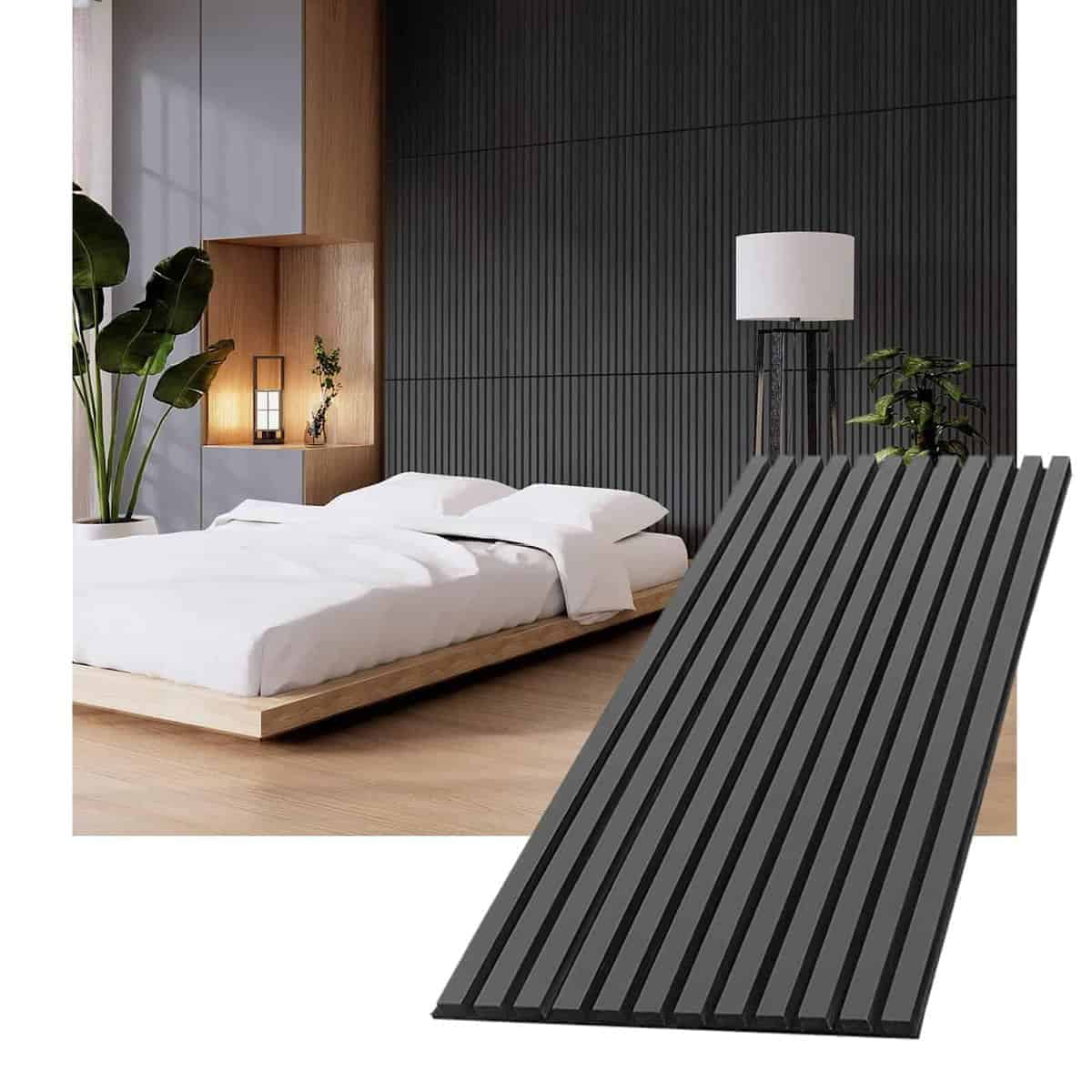 Paneles de Lamas de Madera Acústica para Decoración de