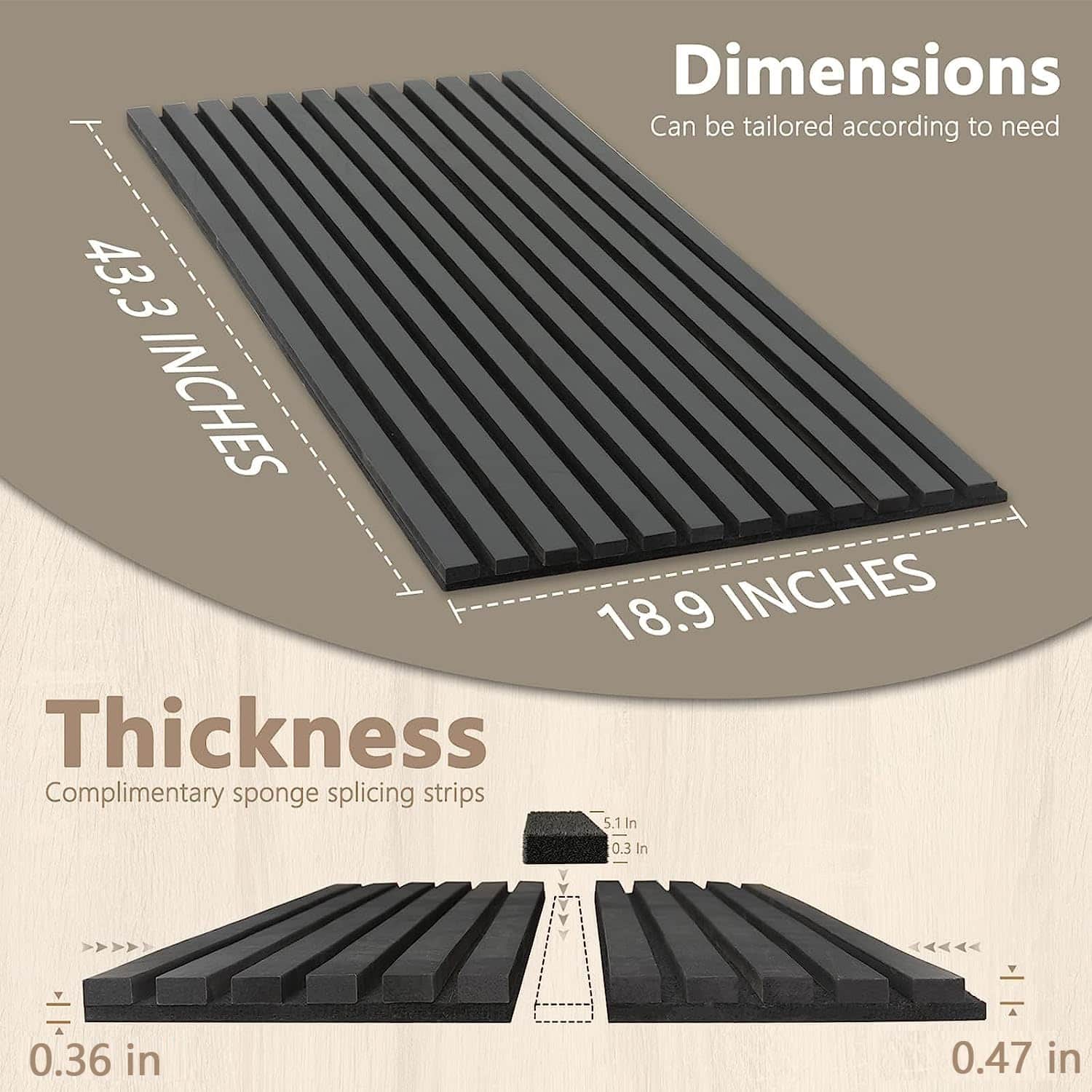 Paneles de Lamas de Madera Acústica para Decoración de - Imagen 3