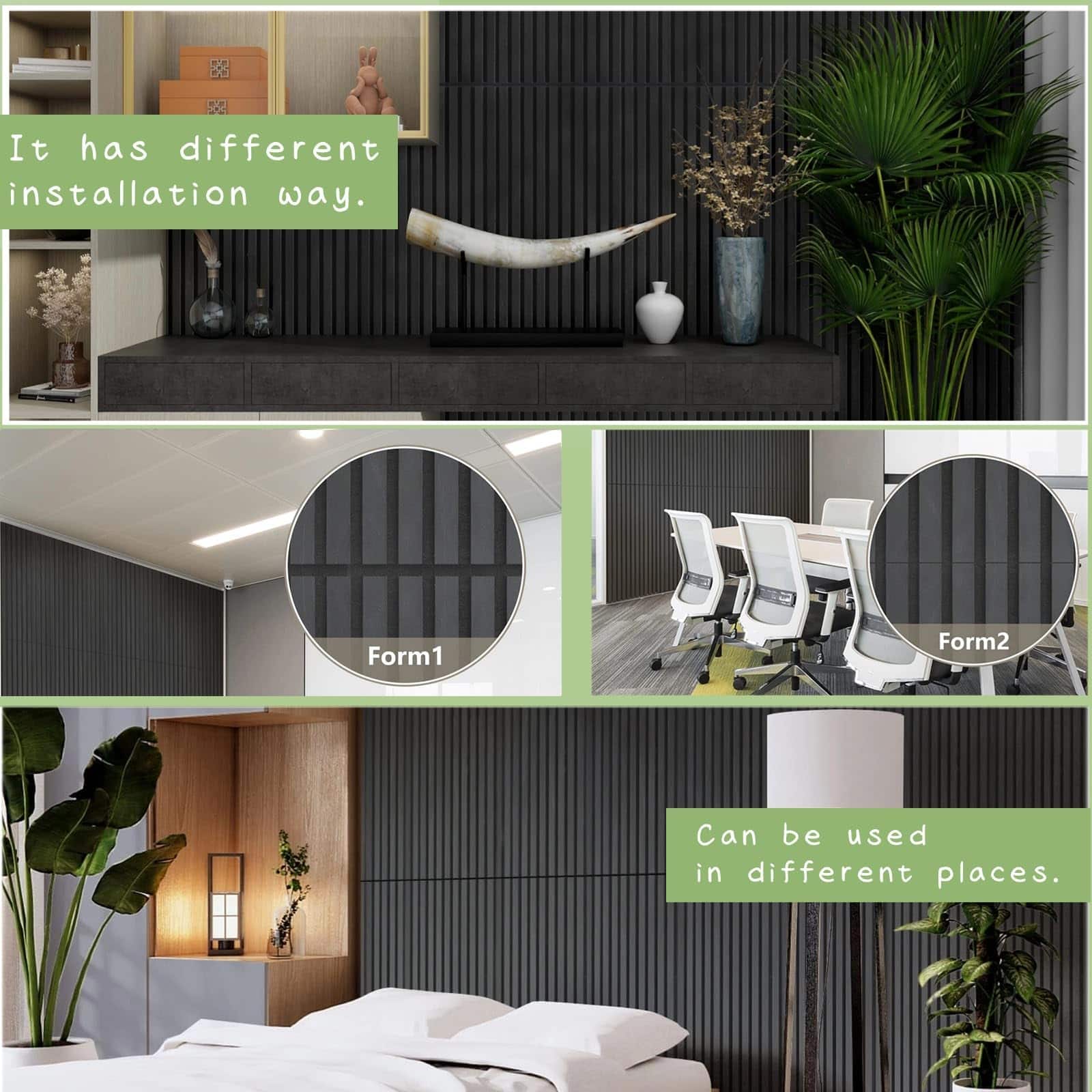 Paneles de Lamas de Madera Acústica para Decoración de - Imagen 5