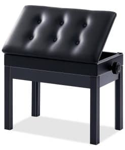 Banqueta de Piano Ajustable de Madera AODSK con Cojín