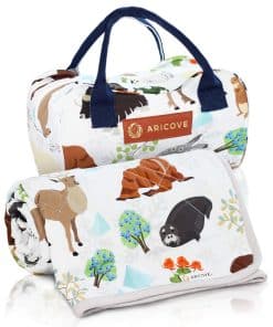 Manta ponderada para niños Aricove, 5 lb, -Gris/Animales de