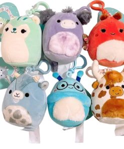 Squishmallows Kellytoy Llavero de Peluche Mini de 3.5" de