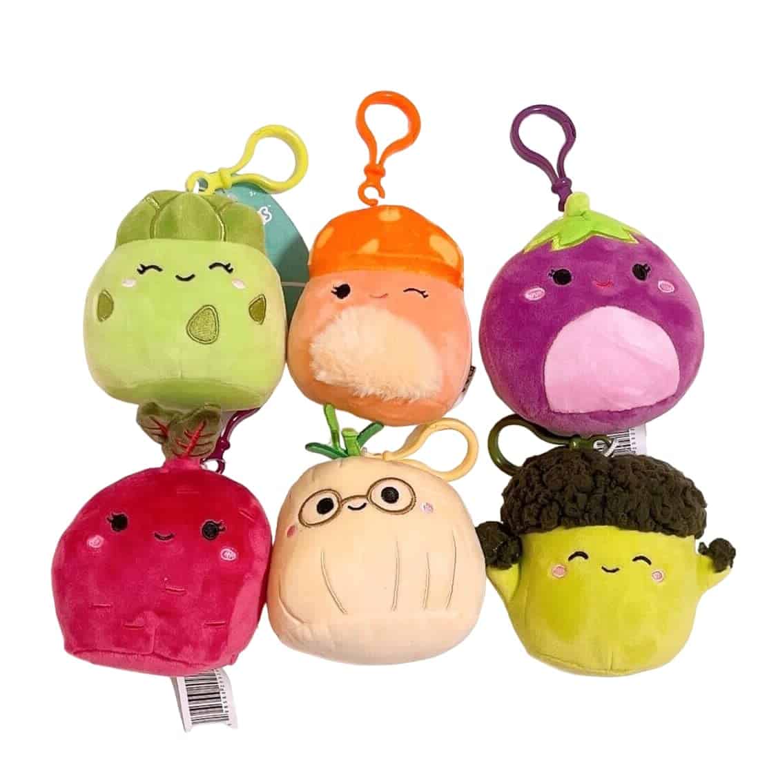 Squishmallows Kellytoy Set de 6 Mini Muñecos de Peluche en