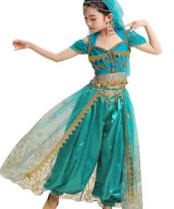 Disfraz de princesa Jasmine para Halloween para niñas