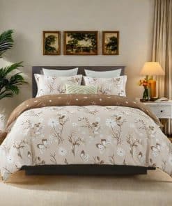 Funda de Edredón Reversible Floral Uniclinens Queen -