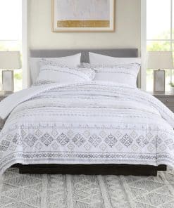 Juego de edredón CozyDH Boho Queen Size - 100% algodón