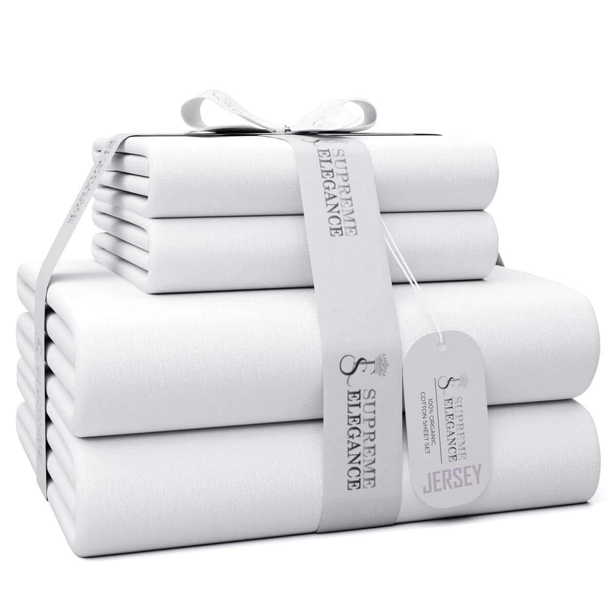 Juego de sábanas de Jersey Super Suave SUPREME ELEGANCE, 4