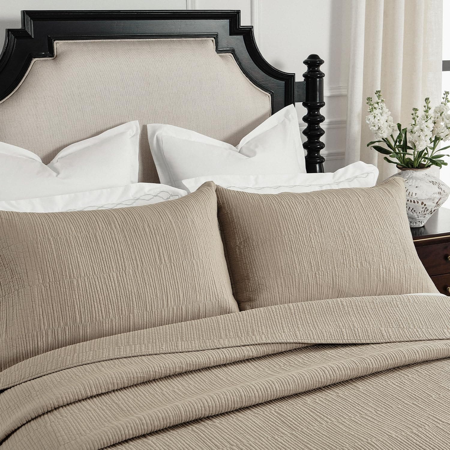 Colcha de Algodón Puro de Lujo con Hilos de Punto de Calla - Imagen 9