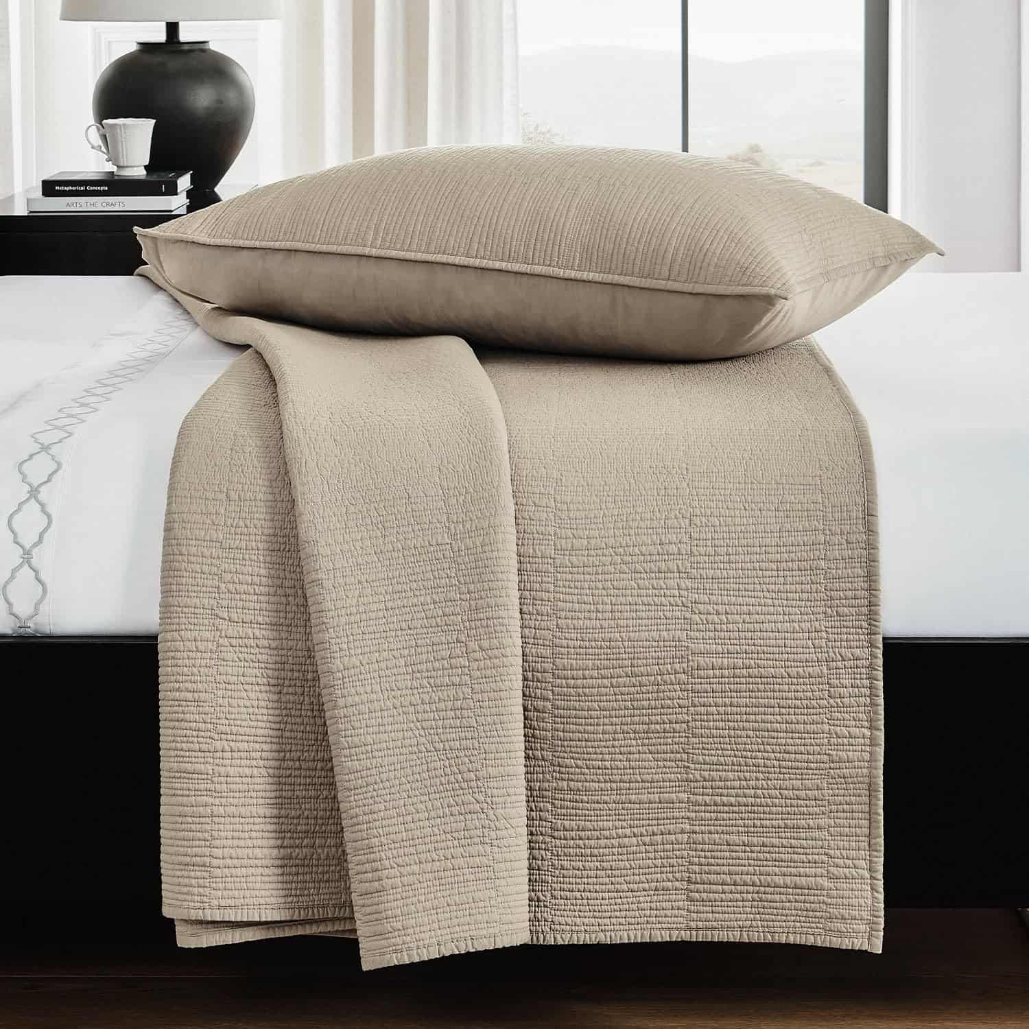 Colcha de Algodón Puro de Lujo con Hilos de Punto de Calla - Imagen 8