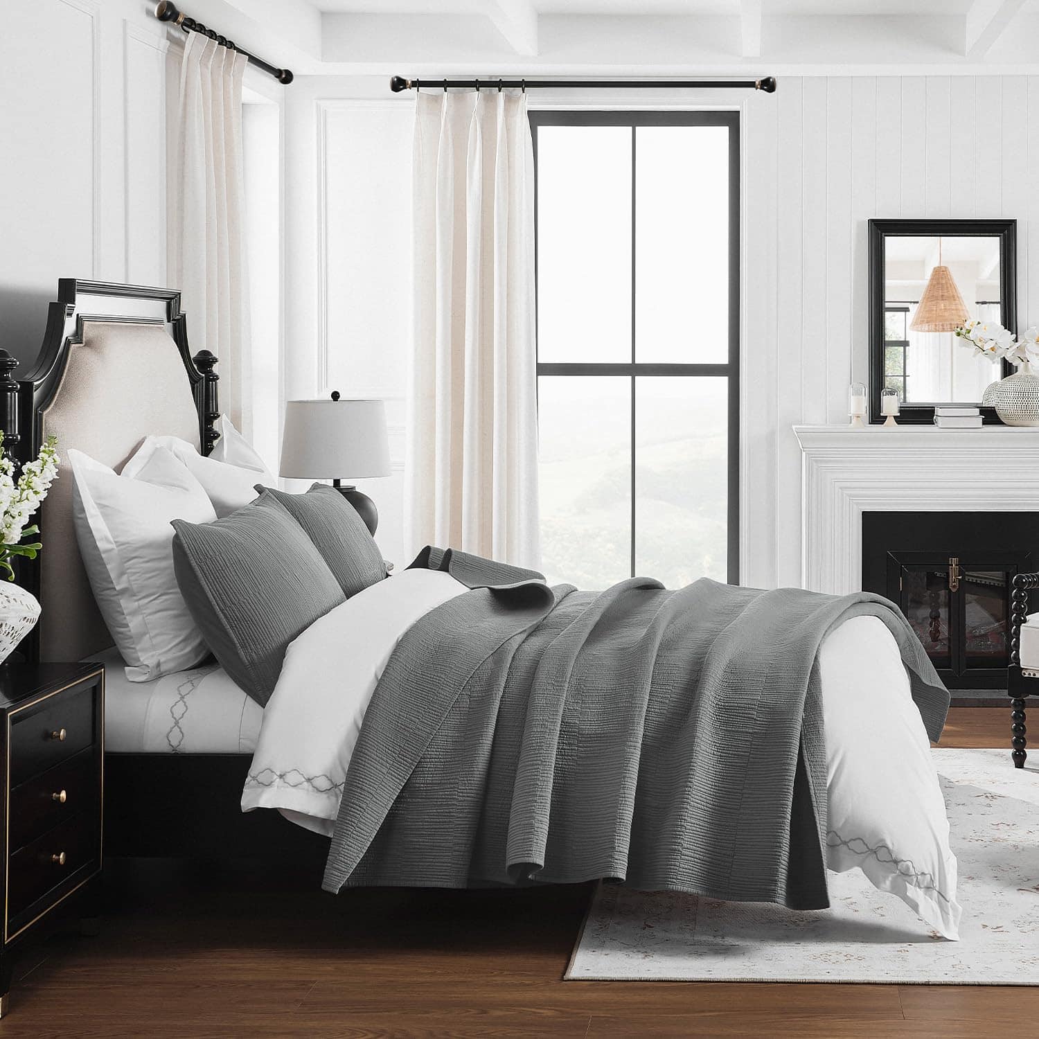 Edredón de algodón puro de lujo Calla Angel Evelyn Stitch - Imagen 5